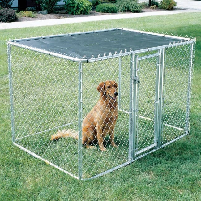 Chainlink Portable Kennel - 6' X 6' X 4' 2 Chainlink Portable Kennel - 6' X 6' X 4' - Image 2