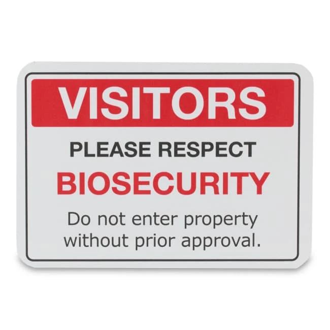 Visitors Sign - 1 Visitors Sign -