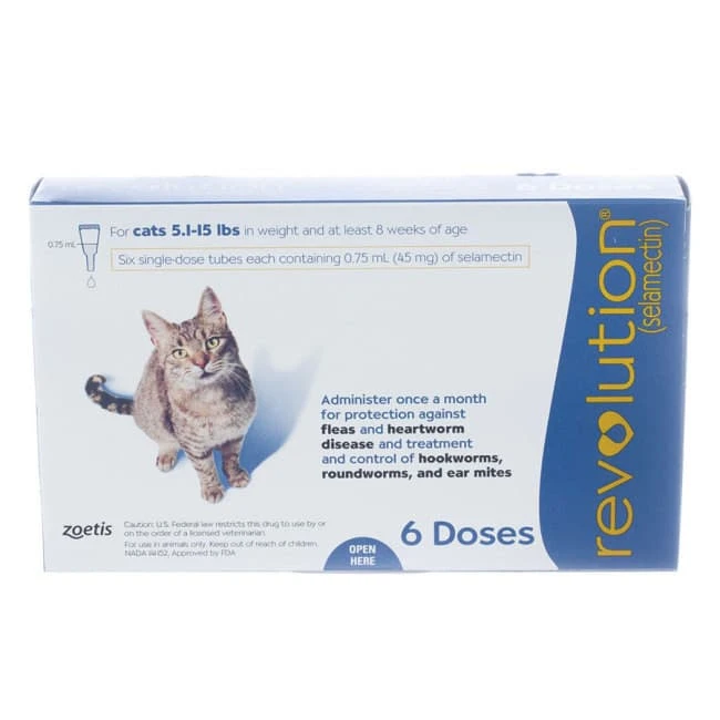 Revolution For Cats - 5.1-15 Lb (sold Per Tube) 2 Revolution For Cats - 5.1-15 Lb (sold Per Tube) - Image 2