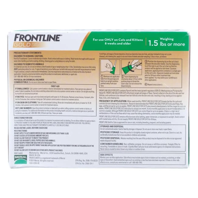 Frontline® Gold For Cats And Dogs - 2 Frontline® Gold For Cats And Dogs - - Image 2