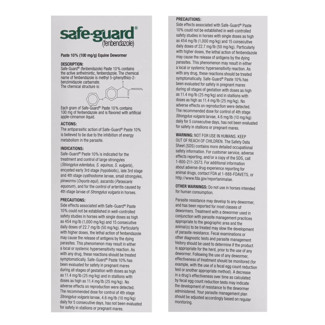 Safe-Guard Equine Dewormer - 25 Gm 3 Safe-Guard Equine Dewormer - 25 Gm - Image 3