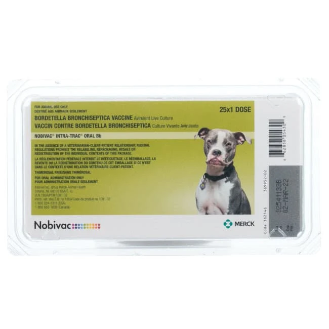 Nobivac® Canine Intra-Trac® Oral Bb - 25x1 Dose 1 Nobivac® Canine Intra-Trac® Oral Bb - 25x1 Dose