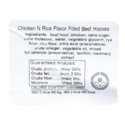 Chicken N Rice Flavored Stuffed Hooves - 20 Ct 7 Chicken N Rice Flavored Stuffed Hooves - 20 Ct -Revival Animal Health image 8