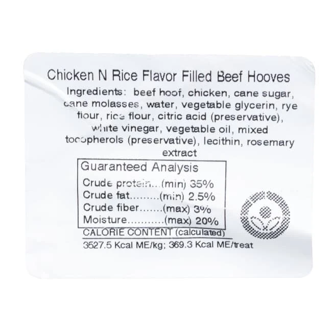 Chicken N Rice Flavored Stuffed Hooves - 20 Ct 4 Chicken N Rice Flavored Stuffed Hooves - 20 Ct - Image 4