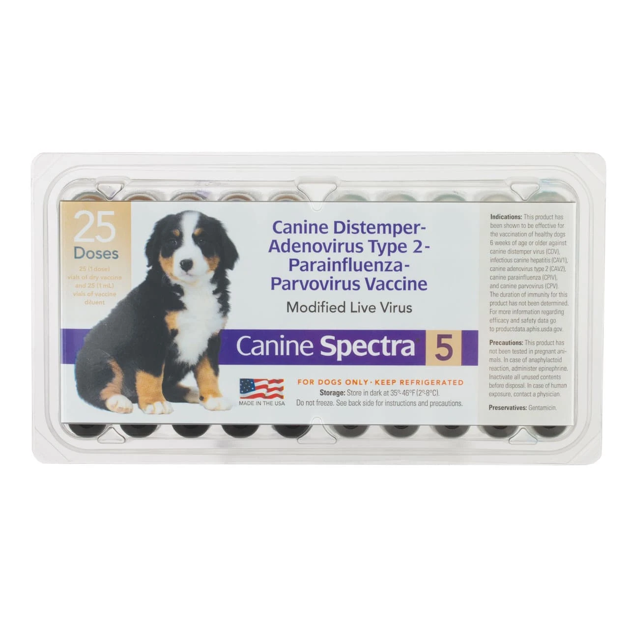 Canine Spectra 5 - 25x1 Dose 1 Canine Spectra 5 - 25x1 Dose